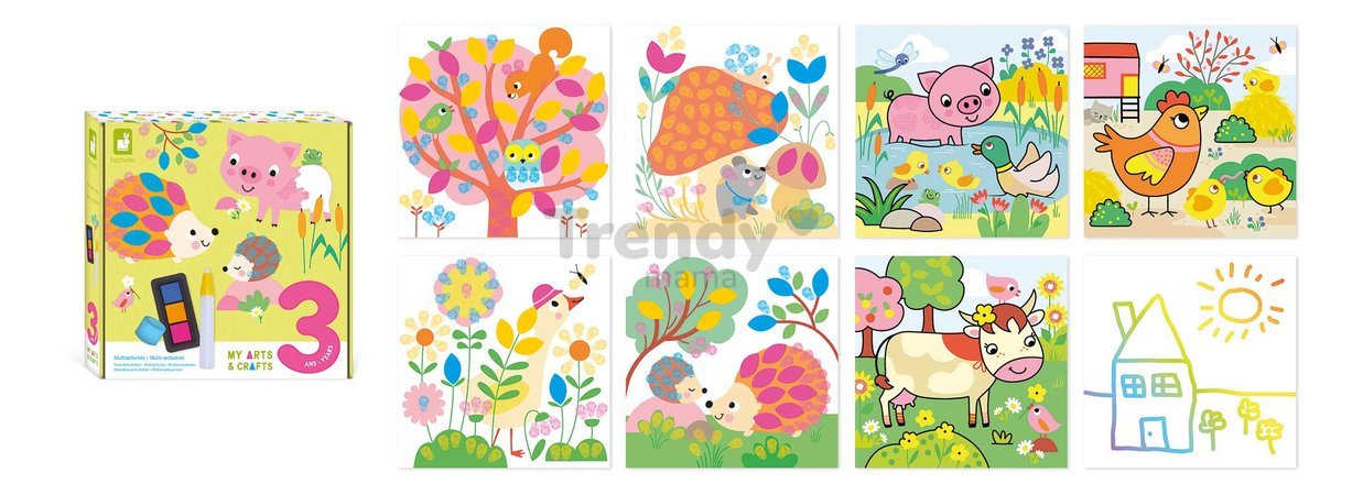 Maxi kreatívna sada Multi-activities My Arts&Crafts Atelier Janod XXL sada s aktivitami 11-dielna J07746