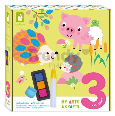 Maxi kreatívna sada Multi-activities My Arts&Crafts Atelier Janod XXL sada s aktivitami 11-dielna J07746