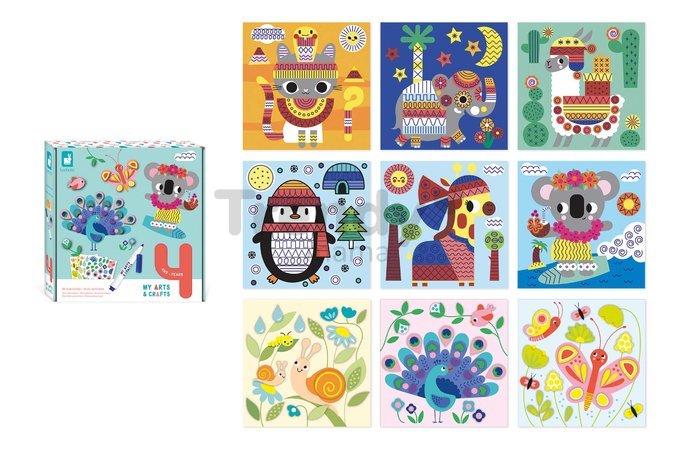 Maxi kreatívna sada Multi-activities My Arts&Crafts Atelier Janod XXL sada s aktivitami 13-dielna od 4 rokov J07747