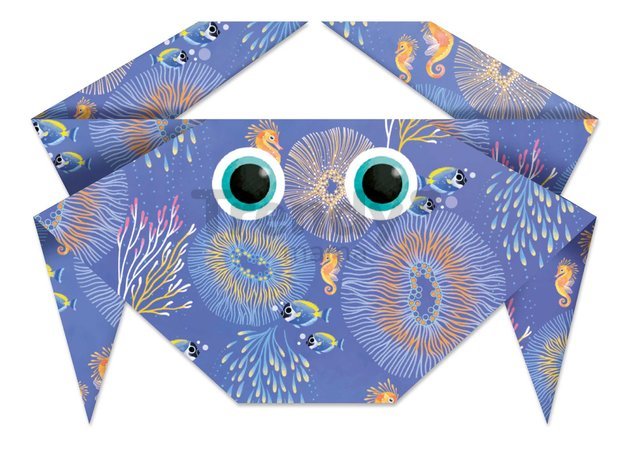 Mini kreatívna sada Magický oceán Origami Atelier Janod papierové skladačky 18 listov od 7 rokov J07749