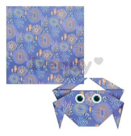 Mini kreatívna sada Magický oceán Origami Atelier Janod papierové skladačky 18 listov od 7 rokov J07749