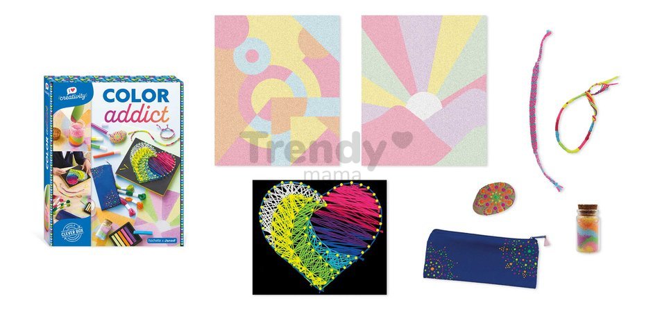 Maxi kreatívna sada Farebný svet Multi-activities Color Addict Atelier Janod XXL sada 104-dielna od 8 rokov J07754