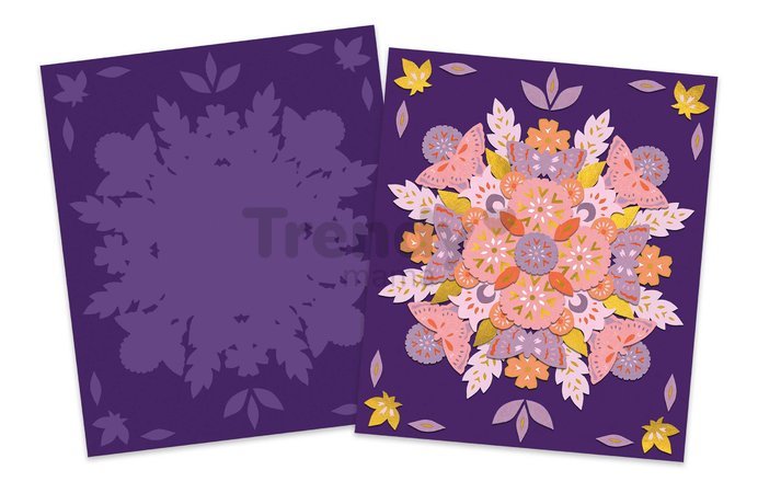 Mini kreatívna sada Mandala Jesenná príroda Nature Mandalas Atelier Janod na vytvorenie 3 obrazov od 7 rokov J07755