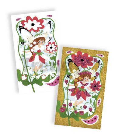 Midi kreatívna sada farebný piesok Víly Glitter Fairies Atelier Janod 6-dielna od 4 rokov J07806