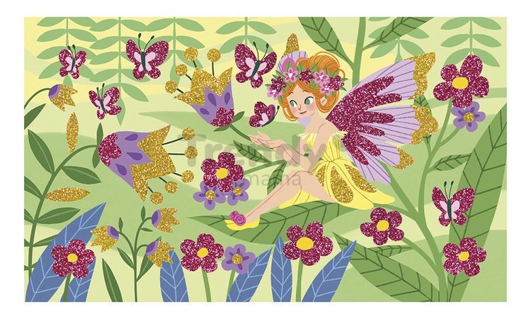 Midi kreatívna sada farebný piesok Víly Glitter Fairies Atelier Janod 6-dielna od 4 rokov J07806
