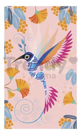 Midi kreatívna sada trblietavé obrázky Vtáčik Strass Beautiful Bird Atelier Janod so štrasovými korálkami na vytvorenie 3 obrazov od 7 rokov J07810
