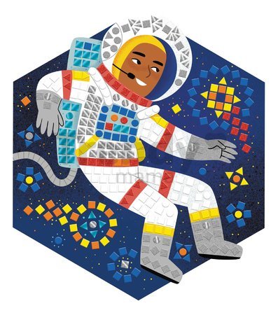 Maxi kreatívna sada Mozaika Vesmír Mosaic Space Atelier Janod 14 listov od 7 rokov J07855