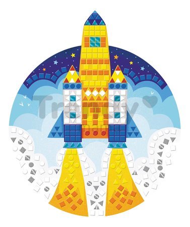 Maxi kreatívna sada Mozaika Vesmír Mosaic Space Atelier Janod 14 listov od 7 rokov J07855