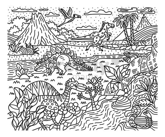 Maxi kreatívna sada Maľovanie Dinosaurus Magic Painting Dinosaur Atelier Janod 6 magických malieb od 6 rokov J07873