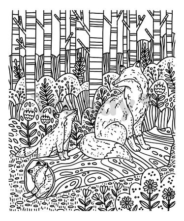 Maxi kreatívna sada Maľovanie Lesné zvieratká Magic Painting Forest Atelier Janod 6 magických malieb od 6 rokov J07874