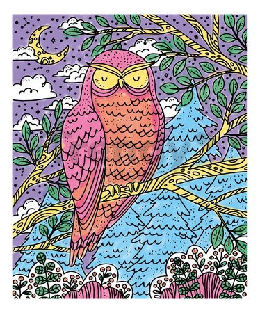 Maxi kreatívna sada Maľovanie Lesné zvieratká Magic Painting Forest Atelier Janod 6 magických malieb od 6 rokov J07874
