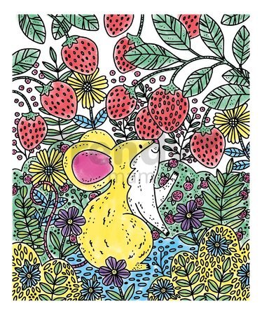 Maxi kreatívna sada Maľovanie Lesné zvieratká Magic Painting Forest Atelier Janod 6 magických malieb od 6 rokov J07874