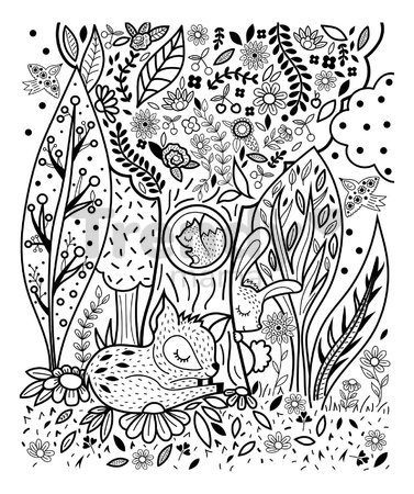 Maxi kreatívna sada Maľovanie Zvieratká v noci Magic Painting Good Night Atelier Janod 6 magických malieb od 6 rokov J07875
