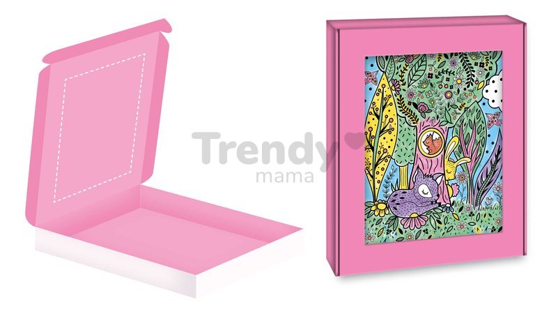 Maxi kreatívna sada Maľovanie Zvieratká v noci Magic Painting Good Night Atelier Janod 6 magických malieb od 6 rokov J07875