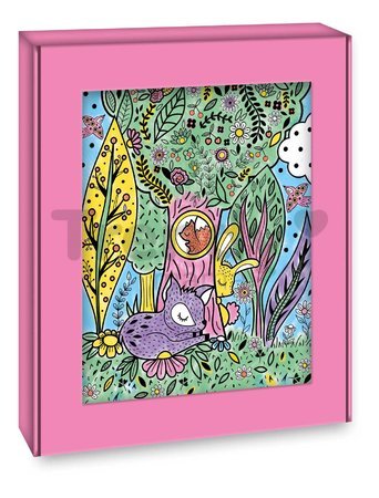Maxi kreatívna sada Maľovanie Zvieratká v noci Magic Painting Good Night Atelier Janod 6 magických malieb od 6 rokov J07875