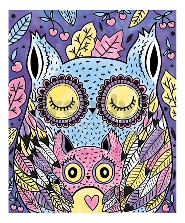Maxi kreatívna sada Maľovanie Zvieratká v noci Magic Painting Good Night Atelier Janod 6 magických malieb od 6 rokov J07875