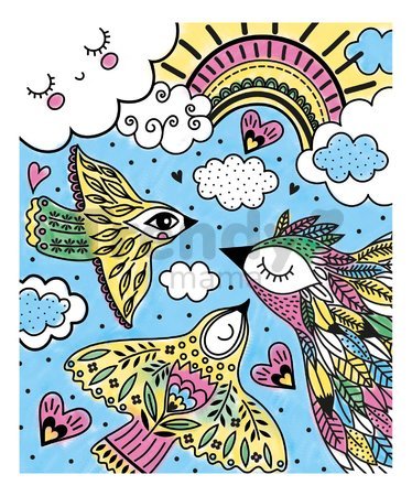 Maxi kreatívna sada Maľovanie Zvieratká v noci Magic Painting Good Night Atelier Janod 6 magických malieb od 6 rokov J07875