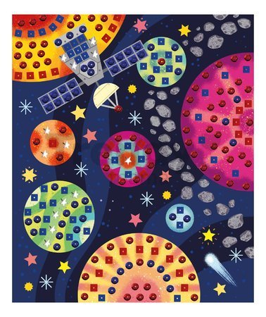 Maxi kreatívna sada Vesmírne dobrodružstvá Multi-activity Sky Adventurers Atelier Janod XXL sada s aktivitami 420-dielna od 7 rokov J07876