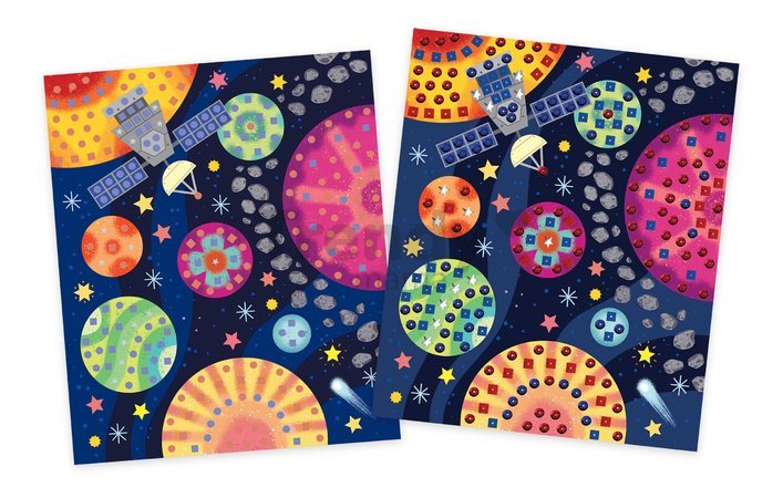 Maxi kreatívna sada Vesmírne dobrodružstvá Multi-activity Sky Adventurers Atelier Janod XXL sada s aktivitami 420-dielna od 7 rokov J07876