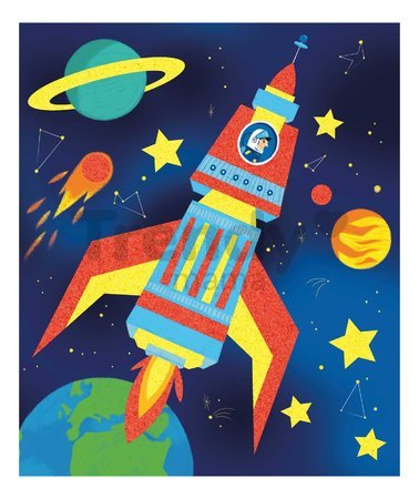 Maxi kreatívna sada Vesmírne dobrodružstvá Multi-activity Sky Adventurers Atelier Janod XXL sada s aktivitami 420-dielna od 7 rokov J07876