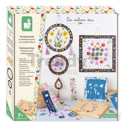 Maxi kreatívna sada Herbár Multi-activities with a Flower Press Atelier Janod XXL sada s aktivitami od 7 rokov J07879