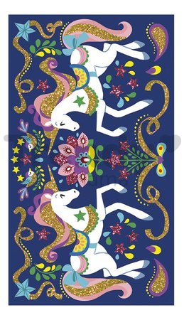 Midi kreatívna sada farebný piesok Jednorožec Glitter Unicorns Atelier Janod s trblietkami od 7 rokov J07883