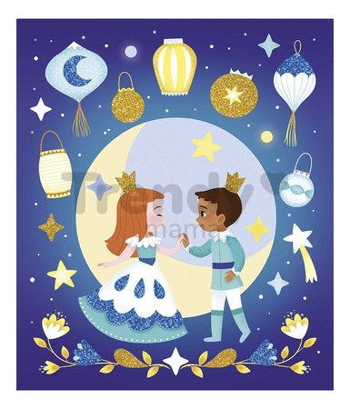 Maxi kreatívna sada Čarovná noc Magic Night Atelier Janod trblietavý piesok svietiaci v tme od 5 rokov J07885