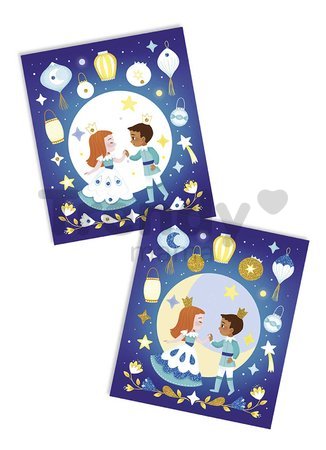 Maxi kreatívna sada Čarovná noc Magic Night Atelier Janod trblietavý piesok svietiaci v tme od 5 rokov J07885