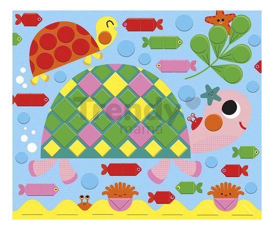 Mini kreatívna sada Mozaika Zvieratká Mosaics Animals Atelier Janod 3 karty J07899