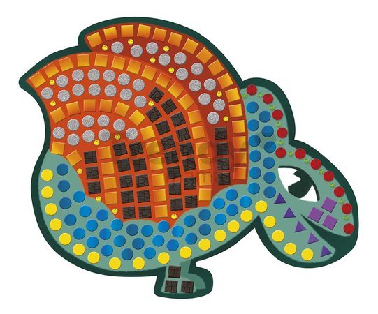 Maxi kreatívna sada Mozaika Dinosaury Mosaics Dinosaurs Atelier Janod 8 kariet od 4 rokov J07903