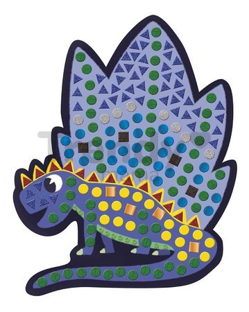 Maxi kreatívna sada Mozaika Dinosaury Mosaics Dinosaurs Atelier Janod 8 kariet od 4 rokov J07903