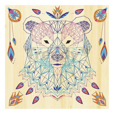 Maxi kreatívna sada Tvoríme so šnúrkami Zvieratká String Art Animal Pictures Atelier Janod 5 kariet a 800 klinčekov od 10 rokov J07912