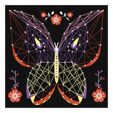 Maxi kreatívna sada Tvoríme so šnúrkami Zvieratká String Art Animal Pictures Atelier Janod 5 kariet a 800 klinčekov od 10 rokov J07912