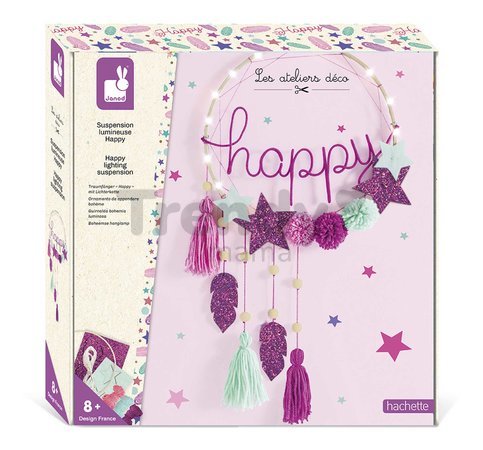 Maxi kreatívna sada Svetelný lapač snov Happy Lighting Suspension Atelier Janod od 8 rokov J07927