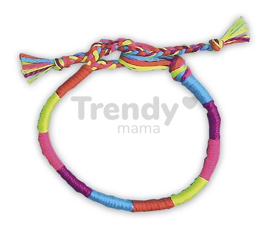 Sada na výrobu šperkov Neónové náramky Neon Brazilian Bracelets Atelier Janod so šperkovničkou od 8 rokov J07929