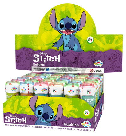 Bublifuk Stitch Disney Bubble World Dulcop hypoalergénny bez niklu a parabénov