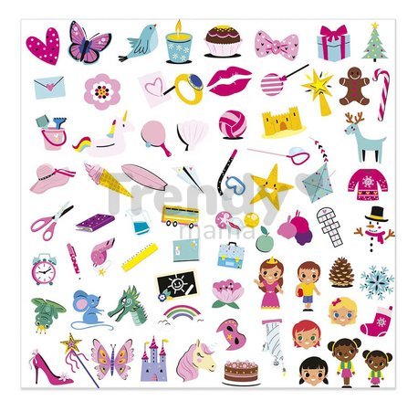 Mini kreatívna sada Nebo peklo raj Origami Paper Fortune Tellers Atelier Janod papierové skladačky 24 kariet od 7 rokov J07941