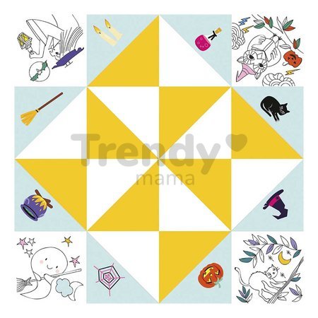 Mini kreatívna sada Nebo peklo raj Origami Paper Fortune Tellers Atelier Janod papierové skladačky 24 kariet od 7 rokov J07941