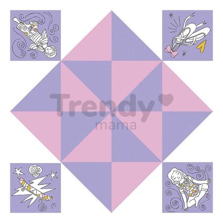 Mini kreatívna sada Nebo peklo raj Origami Paper Fortune Tellers Atelier Janod papierové skladačky 24 kariet od 7 rokov J07941
