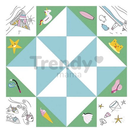 Mini kreatívna sada Nebo peklo raj Origami Paper Fortune Tellers Atelier Janod papierové skladačky 24 kariet od 7 rokov J07941