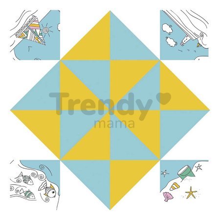 Mini kreatívna sada Nebo peklo raj Origami Paper Fortune Tellers Atelier Janod papierové skladačky 24 kariet od 7 rokov J07941