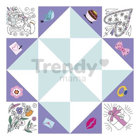 Mini kreatívna sada Nebo peklo raj Origami Paper Fortune Tellers Atelier Janod papierové skladačky 24 kariet od 7 rokov J07941
