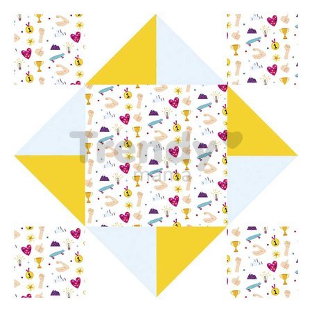 Mini kreatívna sada Nebo peklo raj Origami Paper Fortune Tellers Atelier Janod papierové skladačky 24 kariet od 7 rokov J07941