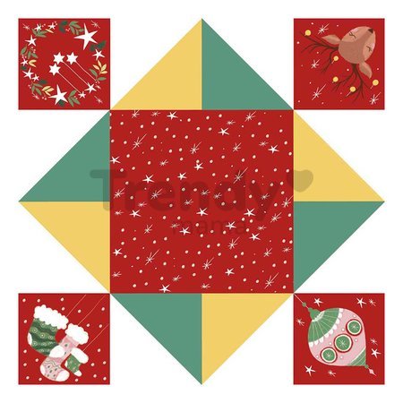 Mini kreatívna sada Nebo peklo raj Origami Paper Fortune Tellers Atelier Janod papierové skladačky 24 kariet od 7 rokov J07941