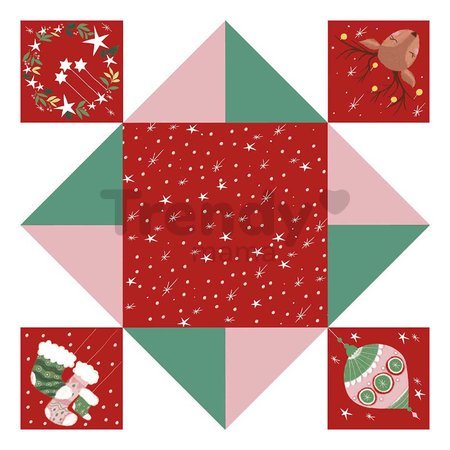 Mini kreatívna sada Nebo peklo raj Origami Paper Fortune Tellers Atelier Janod papierové skladačky 24 kariet od 7 rokov J07941