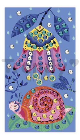 Midi kreatívna sada Flitre Nádherná záhrada Sequin Art Wonderful Garden Atelier Janod 3 samolepiace obrázky od 5 rokov J07946