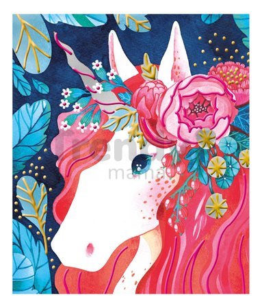 Maxi kreatívna sada 3D maľovanie Jednorožce Pearlescent and 3D Painting Unicorns Atelier Janod 4 obrázky a 2 farby od 7 rokov J07951