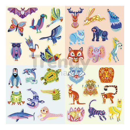 Maxi kreatívna sada Zvieratká Animal Creations Multi-activity Box Atelier Janod 7 aktivít od 6 rokov J07955