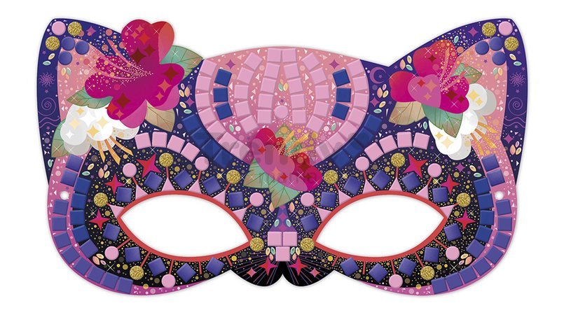 Mini kreatívna sada Mozaika Masky Mosaics Masks Atelier Janod 6 masiek od 7 rokov J07956