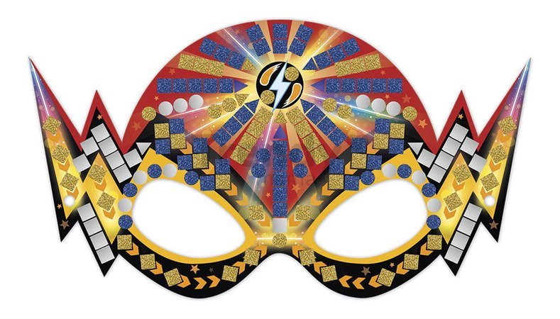 Mini kreatívna sada Mozaika Masky Mosaics Masks Atelier Janod 6 masiek od 7 rokov J07956